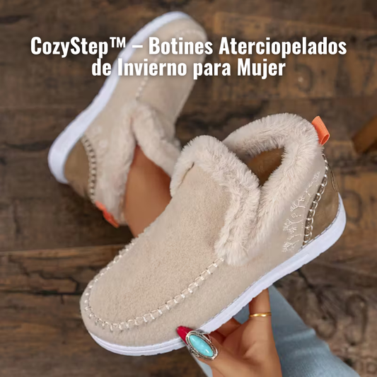 CozyStep: Botines Aterciopelados de Invierno para Mujer