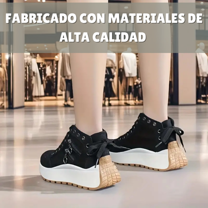 UrbanRise: Zapatillas Altas con Plataforma para Mujer