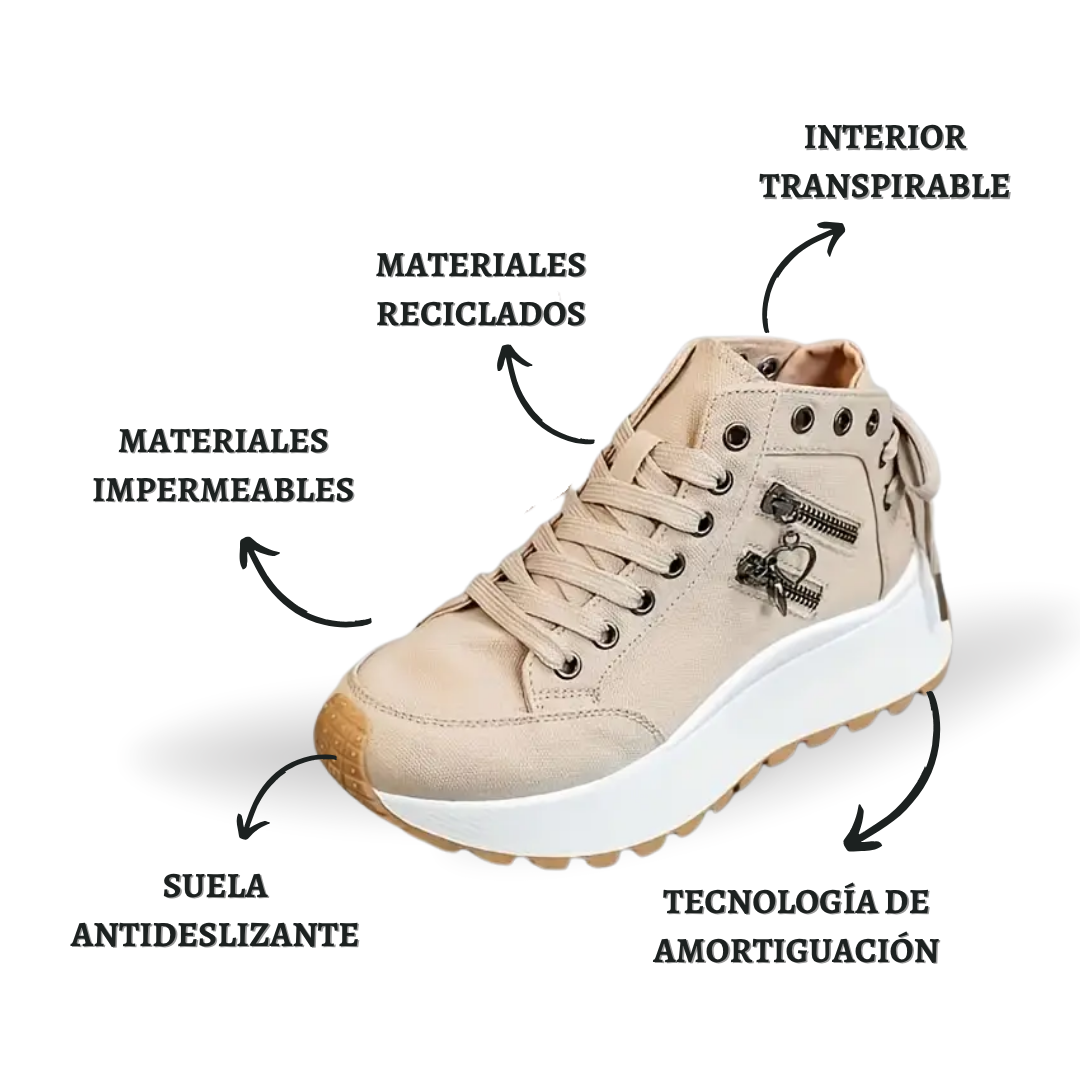 UrbanRise: Zapatillas Altas con Plataforma para Mujer
