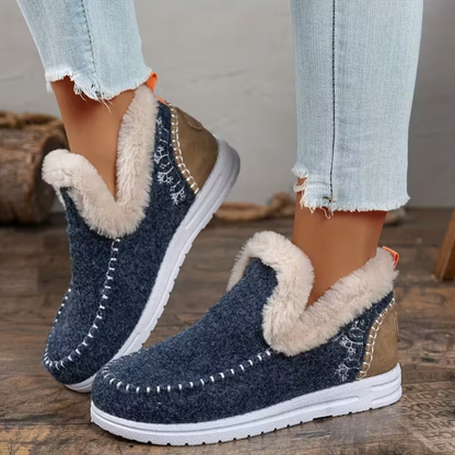 CozyStep: Botines Aterciopelados de Invierno para Mujer