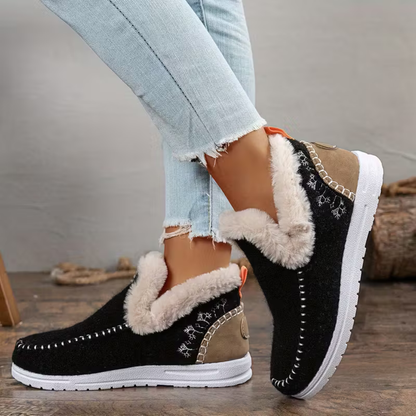 CozyStep: Botines Aterciopelados de Invierno para Mujer